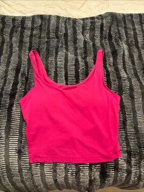Magenta Cropped Tank Top